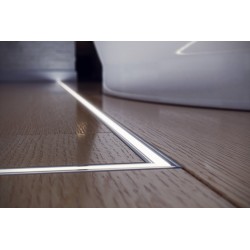 NOWOŚĆ EKPR5382PROFIL ALUMINIOWY SREBRNY TYP T 1m + KLOSZ MLECZNY Milagro