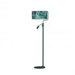 NOWOŚĆ MLP7582Lampa podłogowa ZIGGY GREEN Gold/Bottle 1xE27 + 1x mini GU10 Milagro