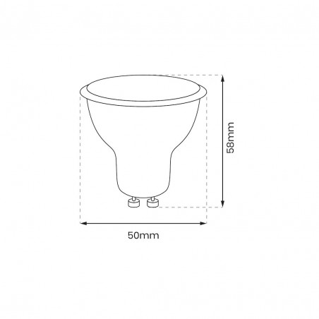 NOWOŚĆ EKZA8003Żarówka LED 6,5W GU10 4000K Milagro