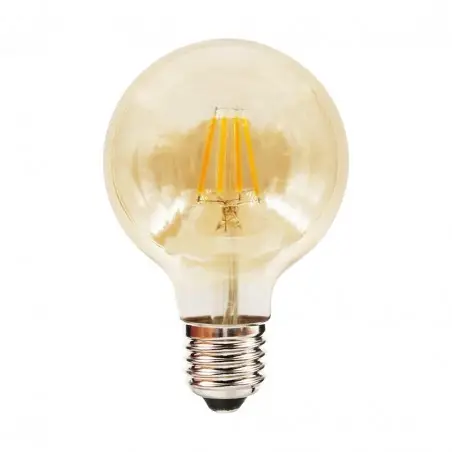 NOWOŚĆ EKZF8007Żarówka Filamentowa LED 6W G80 E27 2700K Amber Milagro