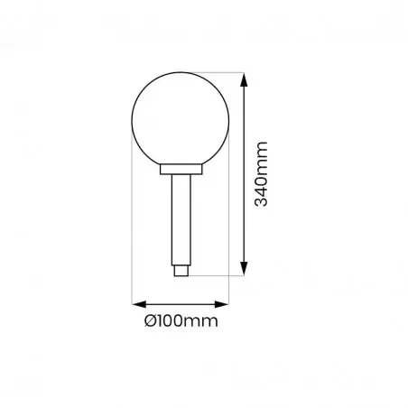 NOWOŚĆ EKO0595Lampka ogrodowa solarna kulka Milagro