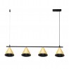 NOWOŚĆ ML1125Lampa Wisząca Cone Złoty 4xGU10 Milagro