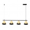 NOWOŚĆ ML1125Lampa Wisząca Cone Złoty 4xGU10 Milagro