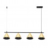 NOWOŚĆ ML1125Lampa Wisząca Cone Złoty 4xGU10 Milagro
