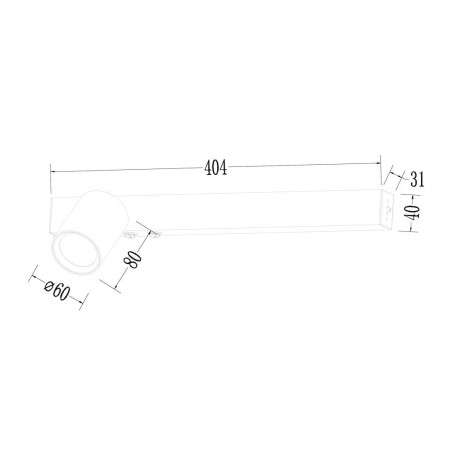 NOWOŚĆ ML1129Kinkiet Magnet 9W+1xGU10 3000/4000K Biały Lewy Milagro