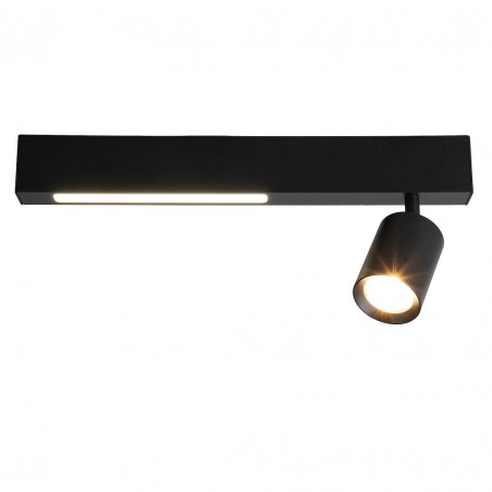 NOWOŚĆ ML1130Lampa Sufitowa Magnet 9W+1xGU10 3000/4000K Czarny Milagro