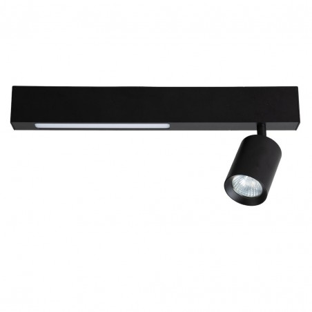 NOWOŚĆ ML1130Lampa Sufitowa Magnet 9W+1xGU10 3000/4000K Czarny Milagro