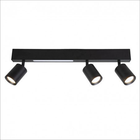 NOWOŚĆ ML1134Lampa Sufitowa Magnet 9W+3xGU10 3000/4000K Czarny Milagro
