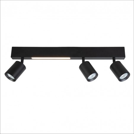 NOWOŚĆ ML1134Lampa Sufitowa Magnet 9W+3xGU10 3000/4000K Czarny Milagro