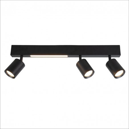 NOWOŚĆ ML1134Lampa Sufitowa Magnet 9W+3xGU10 3000/4000K Czarny Milagro