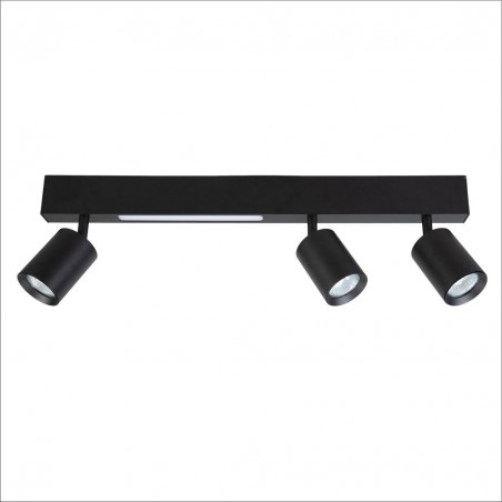 NOWOŚĆ ML1134Lampa Sufitowa Magnet 9W+3xGU10 3000/4000K Czarny Milagro