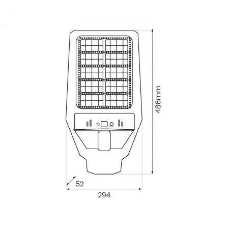 NOWOŚĆ EKO1191Latarnia Solarna Kers II 300W 1200lm 6500K Milagro