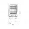 NOWOŚĆ EKO1191Latarnia Solarna Kers II 300W 1200lm 6500K Milagro