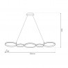 NOWOŚĆ ML1175Lampa wisząca OLYMPIA BLACK 50W LED Milagro