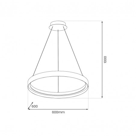 NOWOŚĆ ML1186Lampa wisząca ORBITA 52W LED Milagro