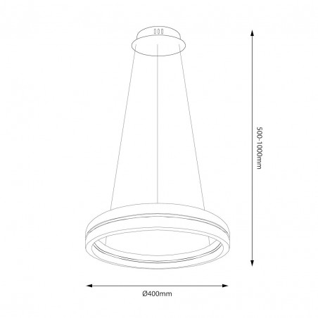NOWOŚĆ ML1183Lampa wisząca GRAVITY 36W LED Milagro