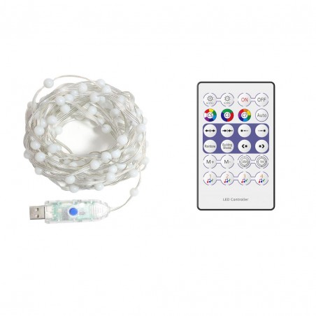 NOWOŚĆ EK1389Girlanda Wizard Kulka 5m 100LED RGB Milagro