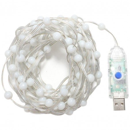 NOWOŚĆ EK1389Girlanda Wizard Kulka 5m 100LED RGB Milagro