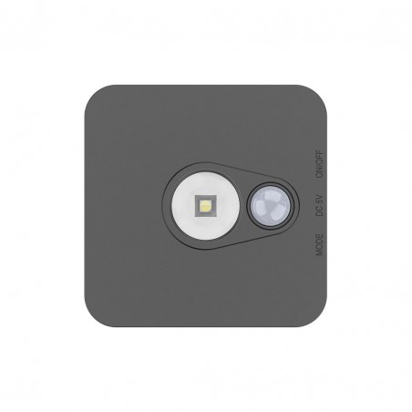 NOWOŚĆ EKB1392Lampka Podszafkowo-Schodowa Stanley Czarny 3CCT 7,5*7,5cm Milagro