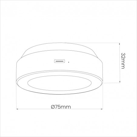 NOWOŚĆ EKB1438Lampka Podszafkowa Jojo RGB + 3000/6000K Trójpak Milagro