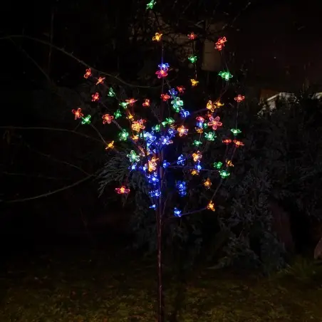 NOWOŚĆ EKO1448Lampa Solarna Tree 120cm RGB+3000K IP44 Milagro