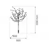 NOWOŚĆ EKO1448Lampa Solarna Tree 120cm RGB+3000K IP44 Milagro