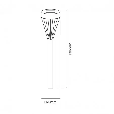 NOWOŚĆ EKO1450Pochodnia Solarna Flame 1700K IP44 Milagro