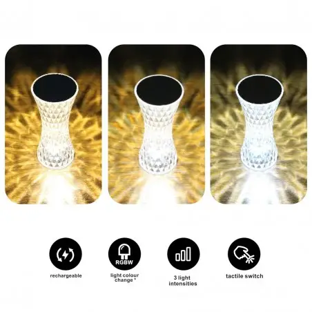 NOWOŚĆ ML1290Lampka nocna Tower 1W RGBW Milagro