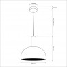 NOWOŚĆ MLP1552Lampa wisząca VISBY WHITE 1xE27 Milagro