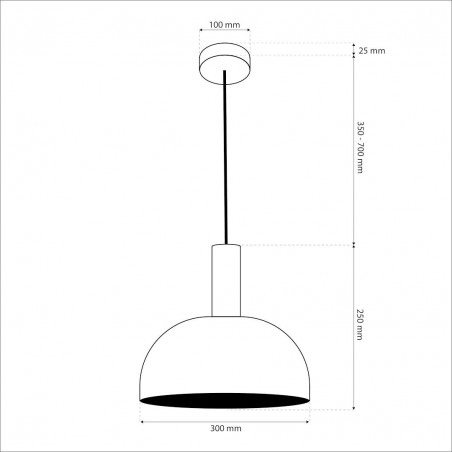NOWOŚĆ MLP1557Lampa wisząca VISBY CZEKOLADOWY 1xE27 Milagro