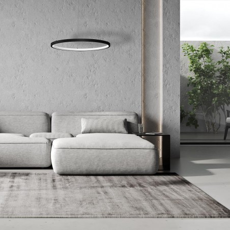 NOWOŚĆ ML1541Lampa wisząca HOOP BLACK 27W LED Milagro