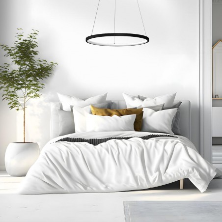 NOWOŚĆ ML1541Lampa wisząca HOOP BLACK 27W LED Milagro