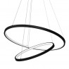NOWOŚĆ ML1542Lampa wisząca HOOP BLACK 51W LED Milagro