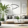 NOWOŚĆ ML1542Lampa wisząca HOOP BLACK 51W LED Milagro