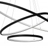 NOWOŚĆ ML1543Lampa wisząca HOOP BLACK 93W LED Milagro