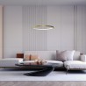NOWOŚĆ ML1545Lampa wisząca HOOP GOLD 27W LED Milagro
