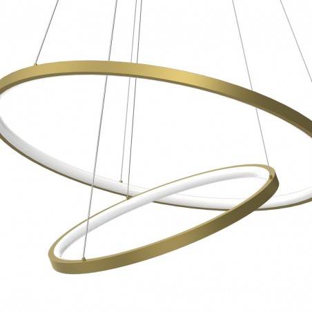NOWOŚĆ ML1546Lampa wisząca HOOP GOLD 51W LED Milagro