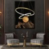 NOWOŚĆ ML1546Lampa wisząca HOOP GOLD 51W LED Milagro