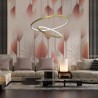 NOWOŚĆ ML1546Lampa wisząca HOOP GOLD 51W LED Milagro