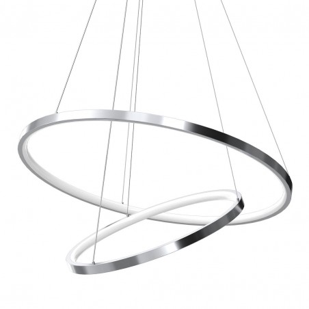NOWOŚĆ ML1550Lampa wisząca HOOP CHROME 51W LED Milagro