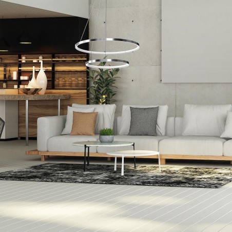 NOWOŚĆ ML1550Lampa wisząca HOOP CHROME 51W LED Milagro