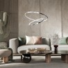 NOWOŚĆ ML1550Lampa wisząca HOOP CHROME 51W LED Milagro