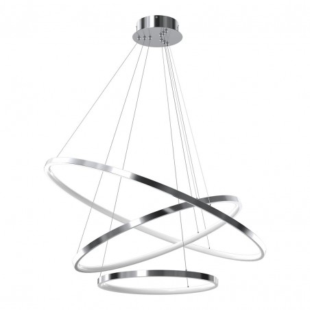 NOWOŚĆ ML1551Lampa wisząca HOOP CHROME 93W LED Milagro