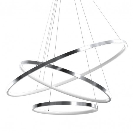 NOWOŚĆ ML1551Lampa wisząca HOOP CHROME 93W LED Milagro