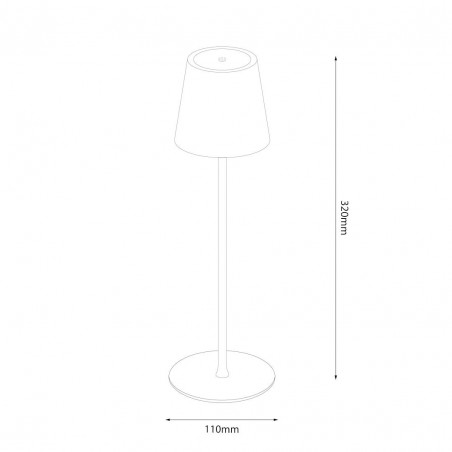 NOWOŚĆ ML1293Lampka nocna Toscana black 2W Milagro