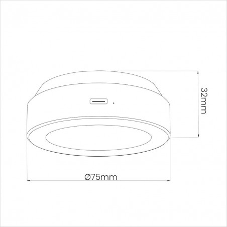 NOWOŚĆ EKB1665Lampka Podszafkowa Jojo RGB + 3000/6000K Milagro