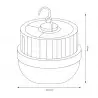 NOWOŚĆ EK1679Przenośna Lampka LED Ufo 10W 4000K + Solar Milagro