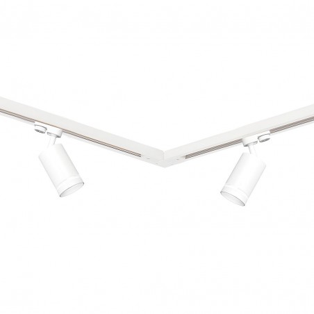 NOWOŚĆ ML1688Zestaw Szynoprzewód 4xPipe Ring GU10 + Prowadnica 2x1m + Złączki - Biały Milagro