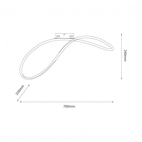 NOWOŚĆ ML1574Lampa wisząca INFINITY 21W LED 4000K Milagro