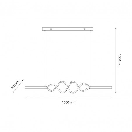 NOWOŚĆ ML1575Lampa wisząca ANCONA 36W LED 4000K Milagro
